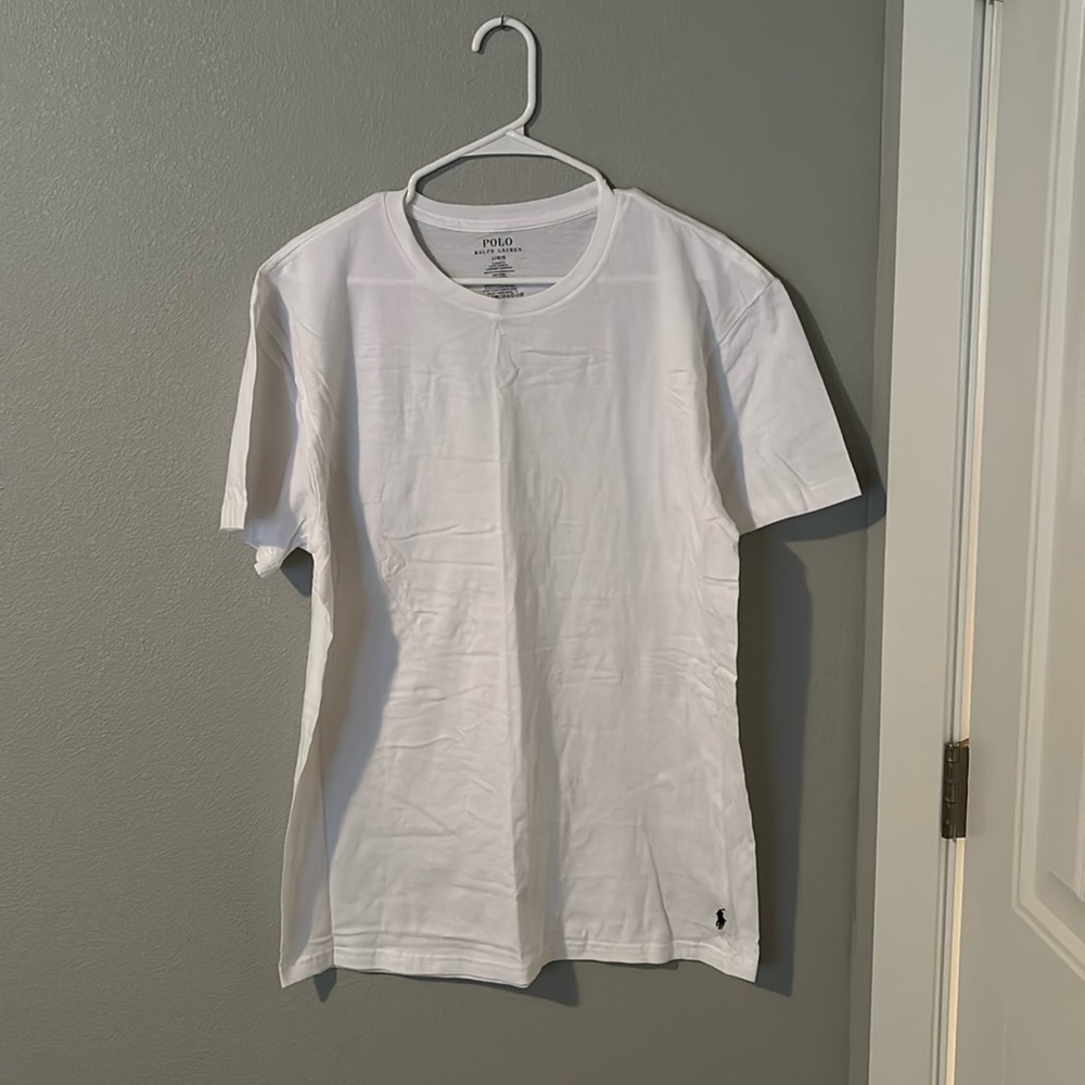 Men’s White Classic Fit Polo Shirt Size Large